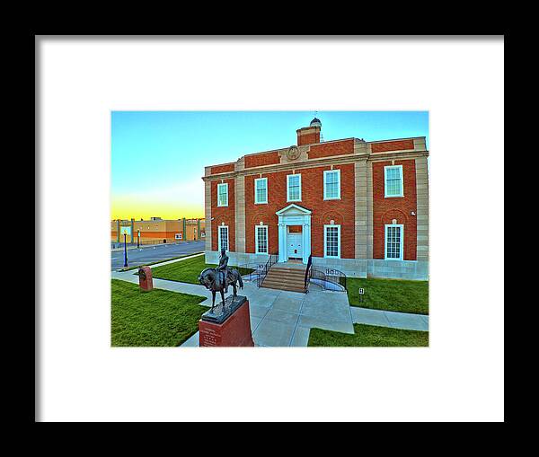 Jackson Framed Print featuring the photograph Jackson County Courthouse by David Luebbert