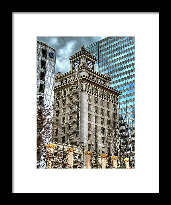 Jackson Tower Portland Framed Print featuring the photograph Jackson Tower Portland Oregon by Thom Zehrfeld