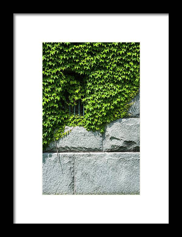 Minimalist Framed Print featuring the photograph Jail Window by Ginger Stein