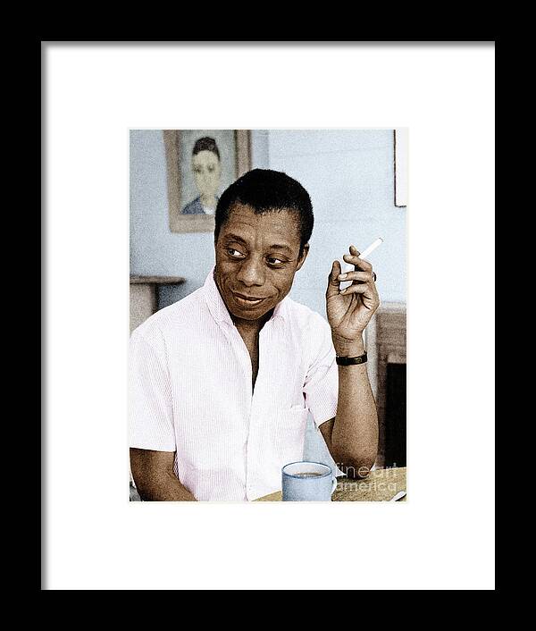 1950s Framed Print featuring the photograph James Baldwin by Granger
