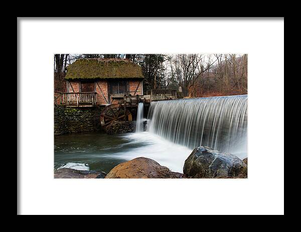 Waterfall Framed Print featuring the photograph January Morning at Gomez Mill #2 by Jeff Severson