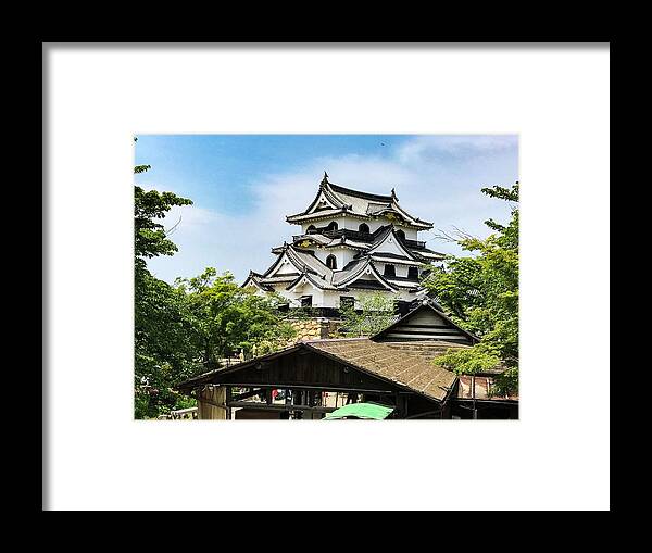 Japan Framed Print featuring the photograph Japan - Hikone Castle by SweeTripper
