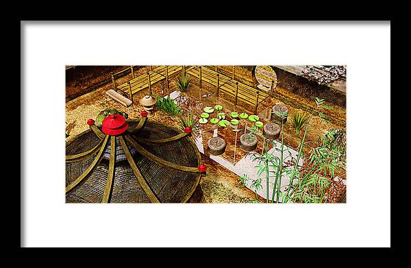 Garden Framed Print featuring the photograph Koi Garden by Peter J Sucy