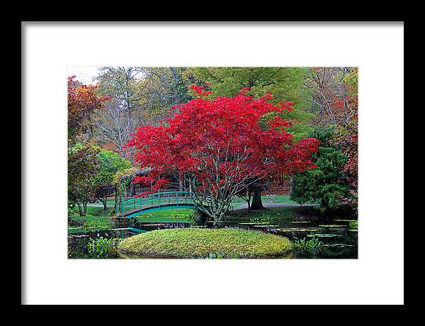 Gardens Framed Print featuring the photograph Japanese Gardens 10 by Richard Krebs