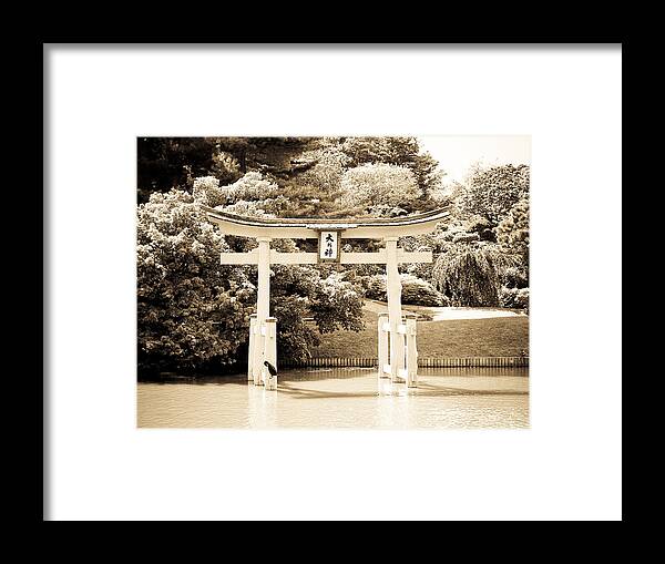 Japanese Garden New York Framed Print featuring the photograph Japanese Hill and Pond Garden New York by Mickey Clausen