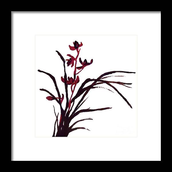 Oriental Flowers Framed Print featuring the painting Japanese Spring by Jilian Cramb - AMothersFineArt