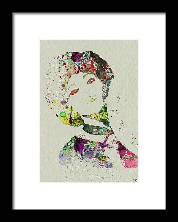 Kimono Framed Print featuring the painting Japanese woman by Naxart Studio