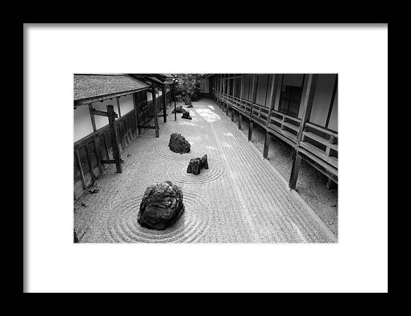 Japan Framed Print featuring the photograph Japanese Zen Garden by Sebastian Musial
