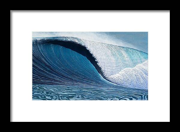 Jaws Framed Print featuring the painting Jaws by Nathan Ledyard