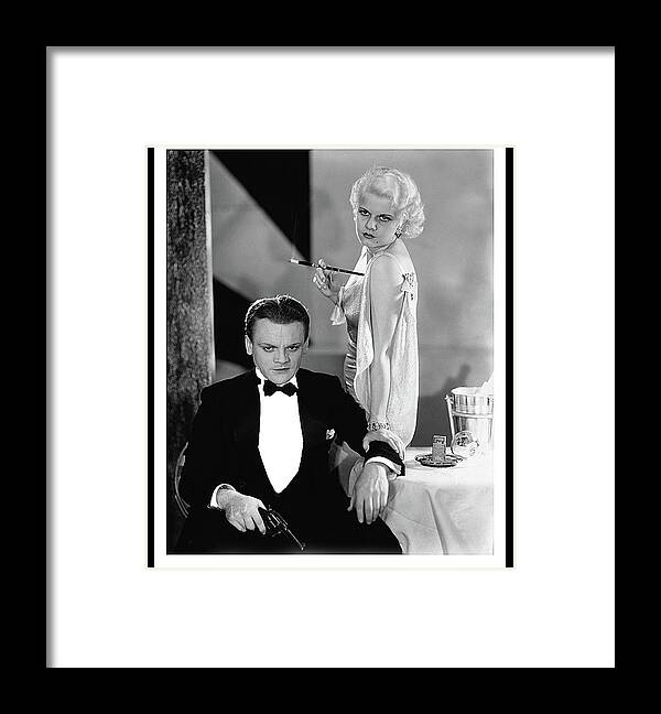 Jean Harlow James Cagney The Public Enemy 1931-2016 Framed Print featuring the photograph Jean Harlow James Cagney The Public Enemy 1931-2016 by David Lee Guss