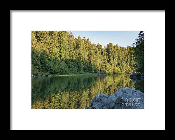 River Framed Print featuring the photograph Jedediah Smith River Late Summer by Jeff Hubbard