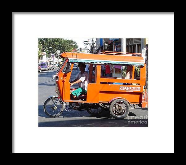 Jeepney Framed Print featuring the photograph Jeepney 01 by Michael Holloway