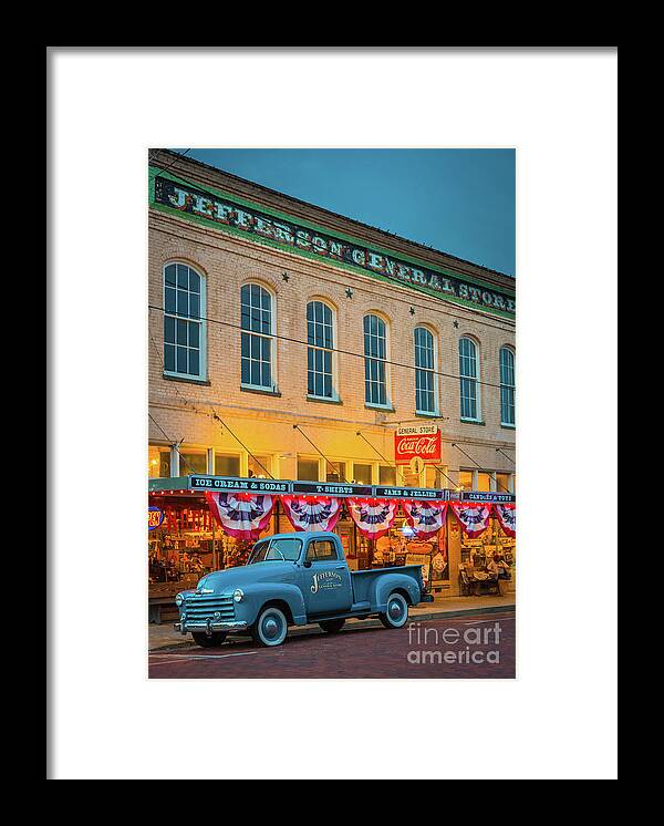 America Framed Print featuring the photograph Jefferson General Store by Inge Johnsson
