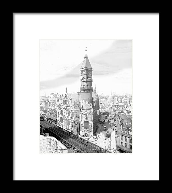 Photograph Framed Print featuring the photograph Jefferson Market New York by Karla Beatty