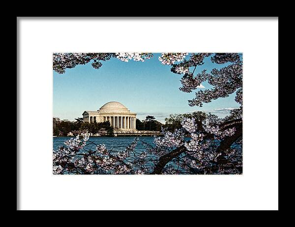 Memorial Framed Print featuring the photograph Jefferson Memorial In Spring by Christopher Holmes