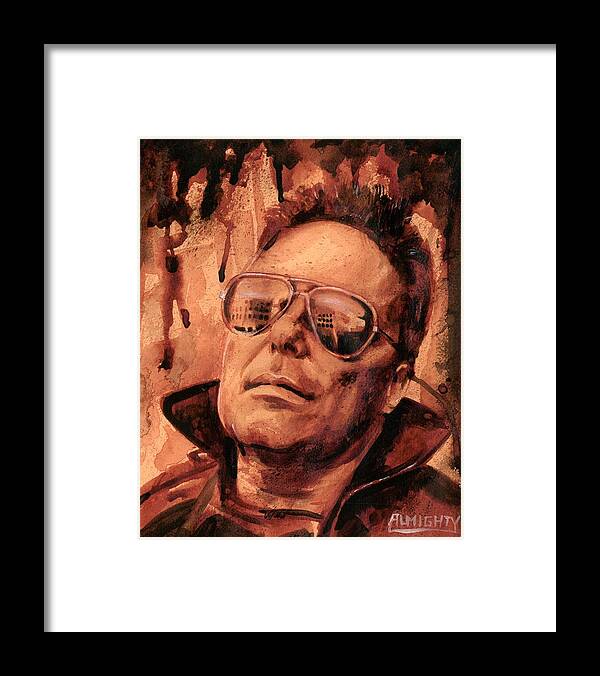 Jello Biafra Framed Print featuring the painting Jello Biafra - 2 by Ryan Almighty