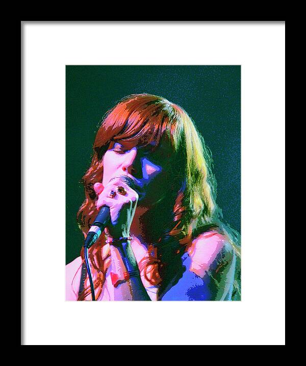 Jenny Lewis Framed Print featuring the mixed media Jenny Lewis 2 by Dominic Piperata
