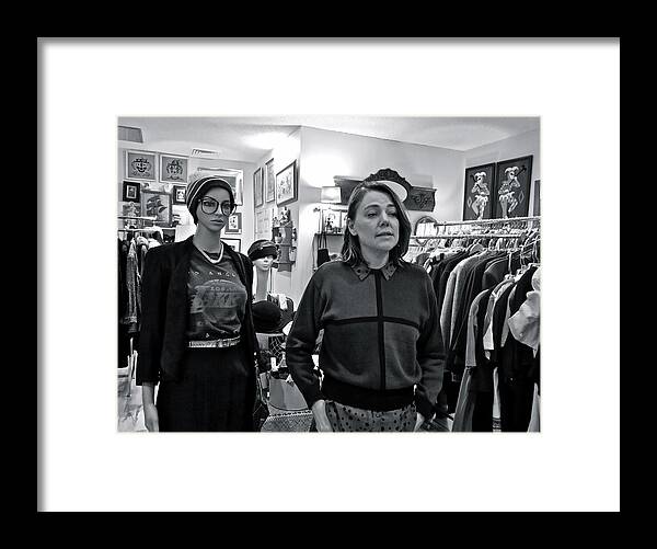 Black & White Framed Print featuring the photograph Jenny by Mike Reilly