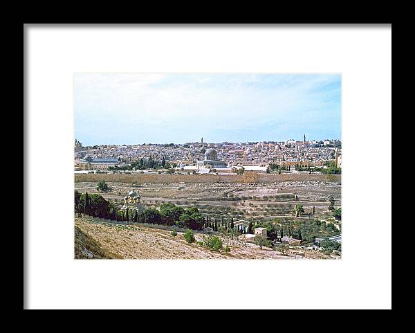 Jerusalem City Framed Print featuring the photograph Jerusalem City 1948 by Munir Alawi