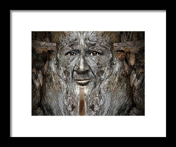 Wood Framed Print featuring the digital art Jesse Sapskin by Rick Mosher