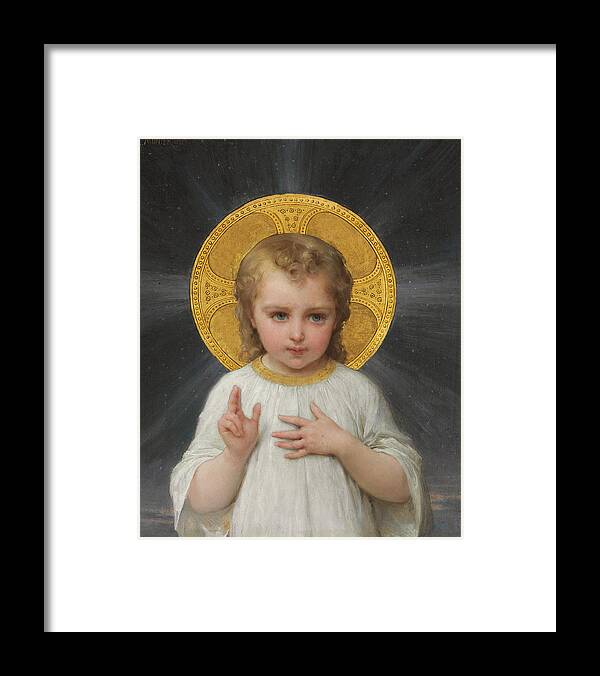 Son Of God Framed Print featuring the painting Jesus by Emile Munier