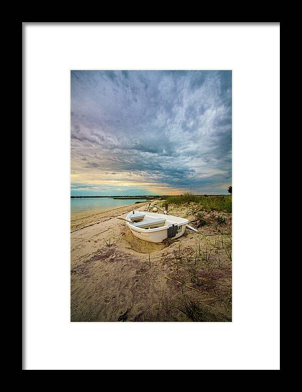 Jetty Framed Print featuring the photograph Jetty Four Dinghy by Robert Seifert