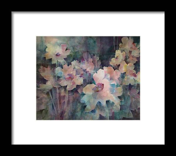 Flowers Framed Print featuring the painting Jewels of the Garden by Karen Ann Patton