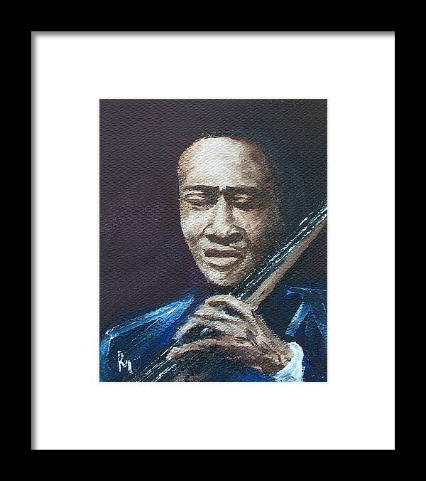 Musician Framed Print featuring the painting Jimmy G. by Pete Maier