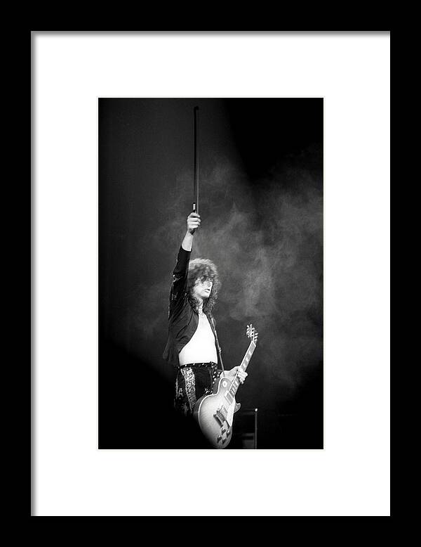 Jimmy Page Framed Print featuring the photograph Jimmy Page 1 by Mike Norton