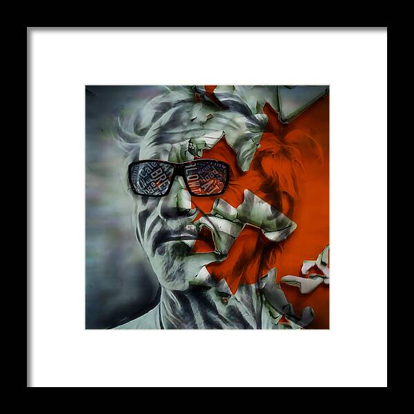 Jj Cale Framed Print featuring the mixed media JJ Cale They Call Me The Breeze by Marvin Blaine