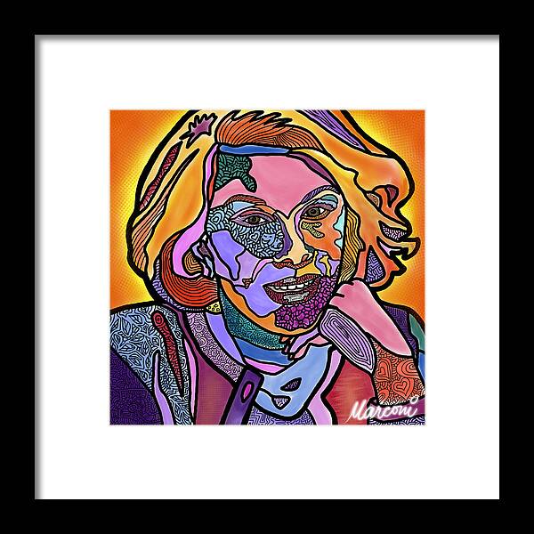 Joan Rivers Framed Print featuring the digital art Joan Rivers Never a Fashole by Marconi Calindas