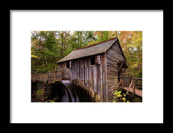 Technology Framed Print featuring the photograph John Cable Grist Mill II by Steven Ainsworth