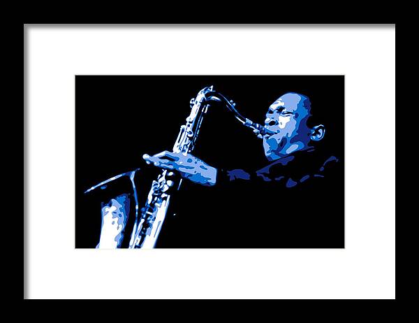 John Coltrane Framed Print featuring the digital art John Coltrane by DB Artist