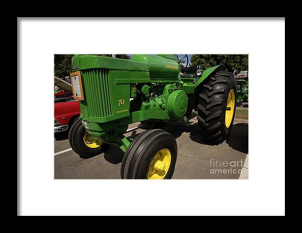 Tractor Framed Print featuring the photograph John Deere 70 by Mike Eingle