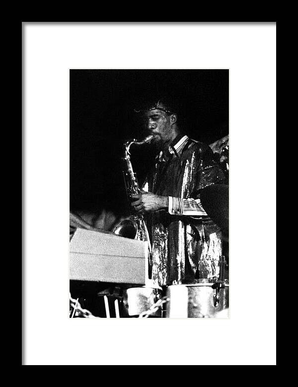 Sun Ra Arkestra At The Red Garter 1970 Nyc Framed Print featuring the photograph John Gilmore by Lee Santa