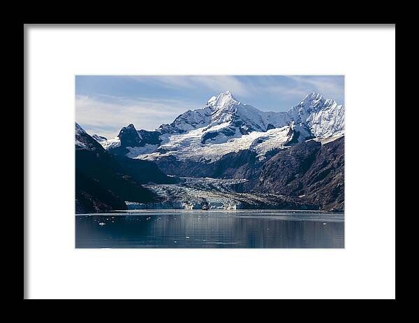 Glacier Framed Print featuring the photograph John Hopkins Glacier 3 by Richard J Cassato