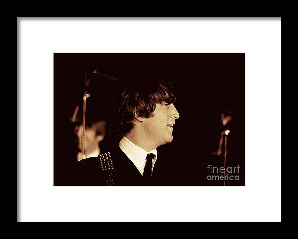 Beatles Framed Print featuring the photograph John Lennon by Larry Mulvehill