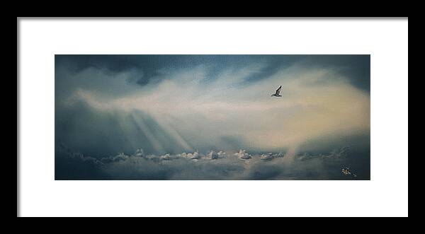 Fly Framed Print featuring the painting Johnathan's Dream by Jerome White