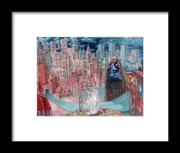 Prophet Framed Print featuring the painting Jonah by Victor Molev