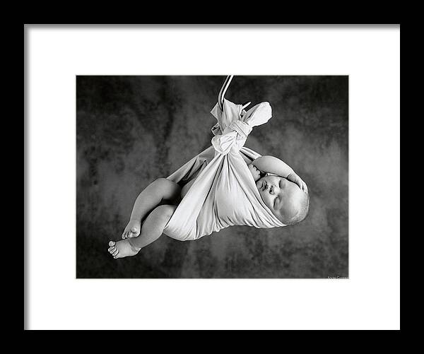 Black And White Framed Print featuring the photograph Joshua by Anne Geddes