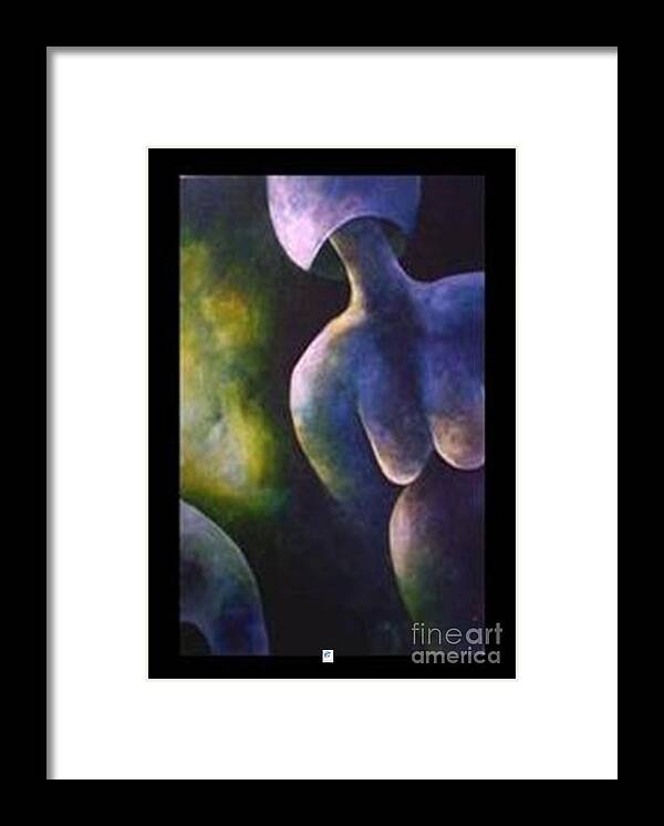 Figure Framed Print featuring the painting Journey 5 by Carol Rashawnna Williams