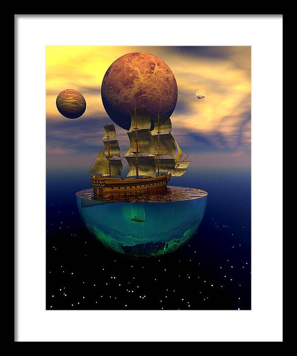 Bryce Framed Print featuring the digital art Journey into imagination by Claude McCoy