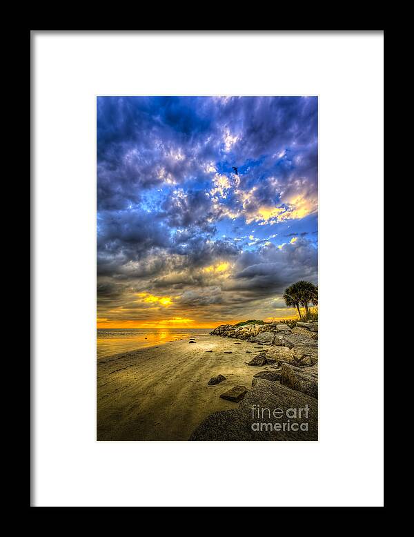 Cove Framed Print featuring the photograph Journey To The Sunset by Marvin Spates