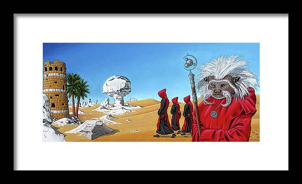  Framed Print featuring the painting Journey to the White Desert by Paxton Mobley