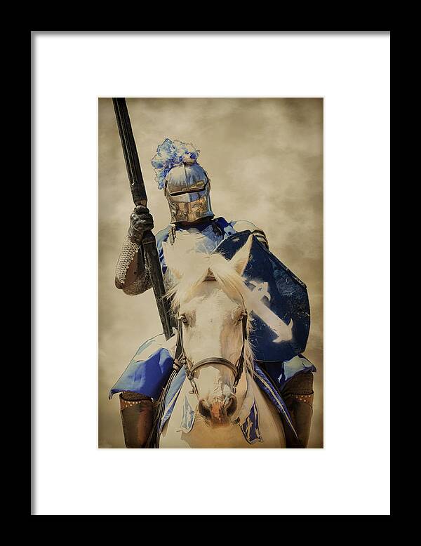Knight Framed Print featuring the photograph Jousting by Steve McKinzie