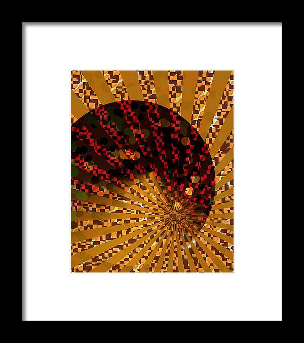 Vic Eberly Framed Print featuring the digital art Joy Amidst Chaos by Vic Eberly