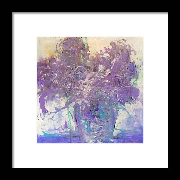 Floral Framed Print featuring the painting Joy by Karen Ann Patton