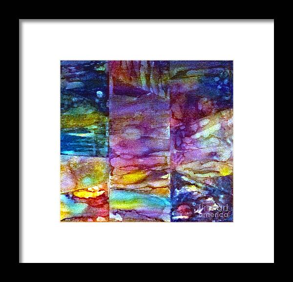 Colorful Framed Print featuring the painting Jubilation by Alene Sirott-Cope