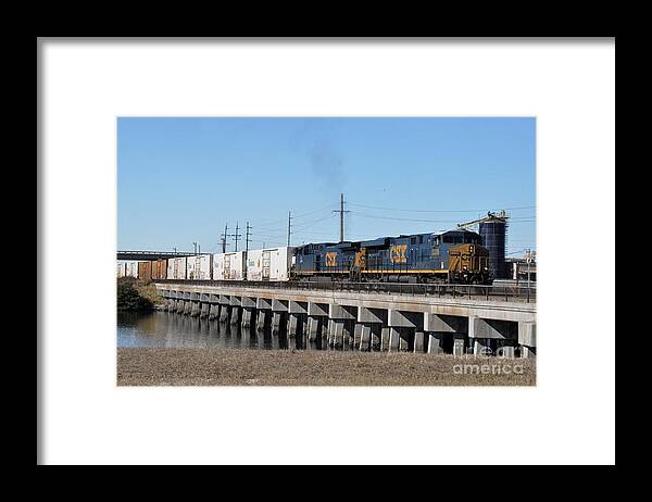 Csx Framed Print featuring the photograph Juice Train by John Black