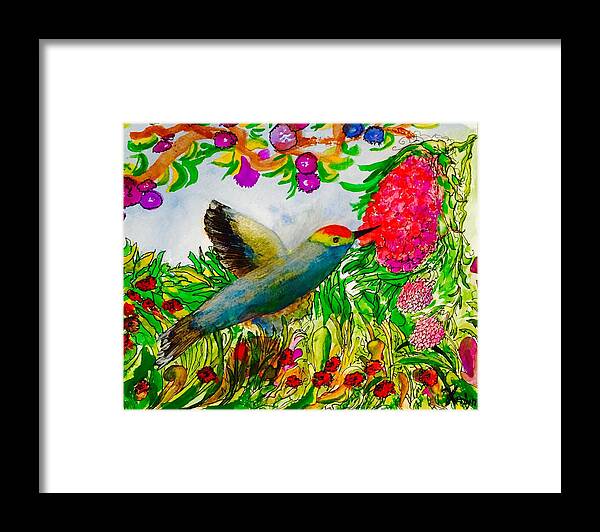 Juicy Framed Print featuring the painting Juicy Succulent Cuisine by Kenlynn Schroeder